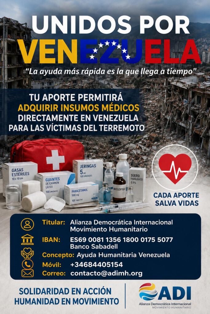 Flyer Unidos por Venezuela